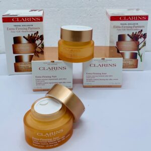 CLARINS PARIS 2in1 Set Day Cream & Night Cream Extra - Firming Partners Firm • Lift • Restore Radiance Wrinkle Control , Firming Day Silky Cream Wrinkle Control , Regenerating Night Silky Cream