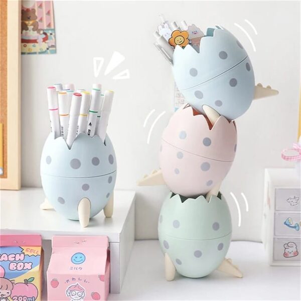 Creative Dinosaur Egg Shape Pencil Holder