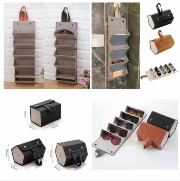 Leather Sunglasses Organization 4 Slot