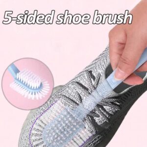 Multifunctional 5 Sided Shoe Brush