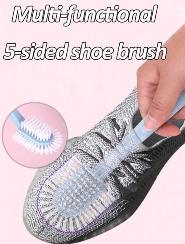 Multifunctional 5 Sided Shoe Brush