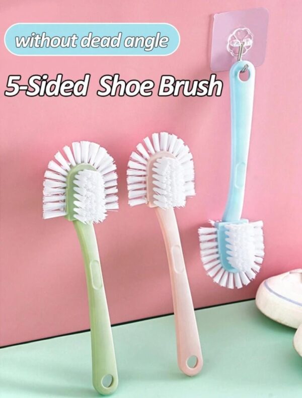 Multifunctional 5 Sided Shoe Brush