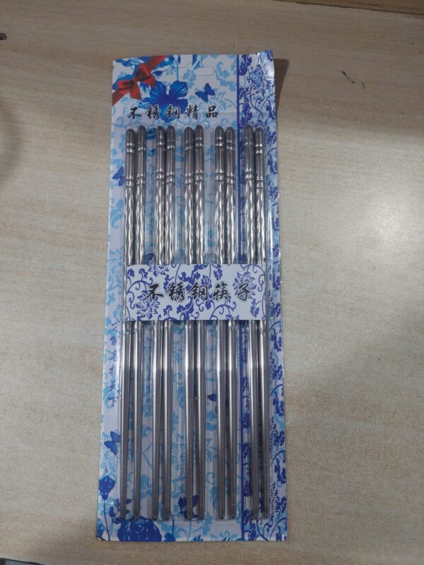 Reusable Steel Chopsticks Pack Of 10 Pcs