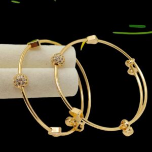 Cn Zarcon 2 pieces balls Kara best quality gold plated balls Kary 2 colors available pair 