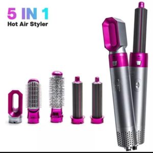 ca 5 in 1 Hair Dryer Hot Comb Set Wet and Dry Professional Curling Iron Hair Straightener Styling Tool Hair Dryer Household