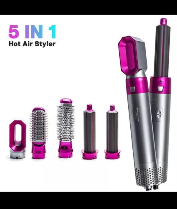 ca 5 in 1 Hair Dryer Hot Comb Set Wet and Dry Professional Curling Iron Hair Straightener Styling Tool Hair Dryer Household